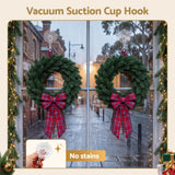 Jingle Jollys 2x Suction Cup Hooks Heavy Duty Christmas Wreath Hanger Window 5kg