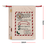 Jingle Jollys 3PCS Christmas Santa Sacks Large Reusable Personalised Canvas Gift Storage Bags