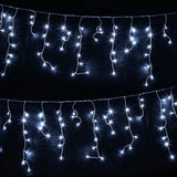 Jingle Jollys 32M Christmas Lights Solar Icicle String Lights 960 LED Cool White
