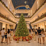 Jingle Jollys Christmas Tree 2.7m Xmas Tree Decorations 1800 LEDs 1831 Tips 8 Light Modes