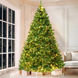 Jingle Jollys Christmas Tree 2.7m Xmas Tree Decorations 1800 LEDs 1831 Tips 8 Light Modes