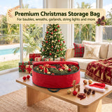 Jingle Jollys Christmas Garland Wreath Storage Bag Baubles Ornaments Container