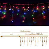 20M Christmas Lights Icicle Light 800 LED Multi-coloured Jingle Jollys