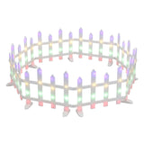 Jingle Jollys 3m Solar Christmas Fence Lights Outdoor Garden Path Decor Multicolour 8pc