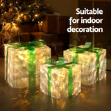 3 PCS Christmas Lights 70 LED Fairy Light Gift Box Jingle Jollys