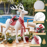 Jingle Jollys Christmas Reindeer 45cm Glitter Deer Ornaments Party Decorations
