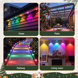 Jingle Jollys 15M Christmas Lights Permanent String Eaves Light 36 LED Decoration