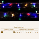 Jingle Jollys 50M Christmas Lights String Light 500 LED Colourful