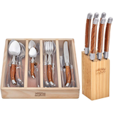 LAGUIOLE ETIQUETTE 24PC CUTLERY SET AND 6PC STEAK KNIFE COMBO