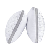 GIOIA CASA LUXURY BAMBOO COOLING TWIN PACK PLUSH PILLOWS WITH 2 BONUS QUILTED WATERPROOF PILLOW PROTECTORS