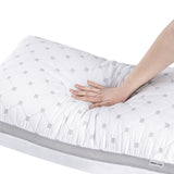 GIOIA CASA LUXURY BAMBOO COOLING TWIN PACK PLUSH PILLOWS WITH 2 BONUS QUILTED WATERPROOF PILLOW PROTECTORS