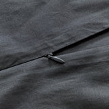 GIOIA CASA VINTAGE WASHED COTTON QUILT COVER SET SINGLE CHARCOAL