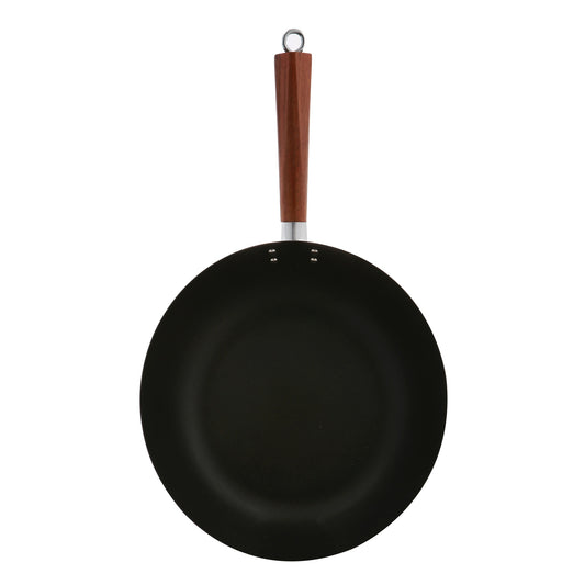 DAVIS & WADDELL LOTUS ROCK NON-STICK STIRFRY WOK 30cm