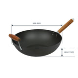 DAVIS & WADDELL LOTUS ROCK NON-STICK STIRFRY WOK 35CM