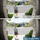 EUFY VIDEO DOORBELL 1080P (BATTERY-POWERED) WITH MINI REPEATER (C GRADE REFURB)