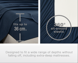 CLEVERPOLLY VINTAGE WASHED MICROFIBRE SHEET SET SINGLE SEAFOAM