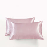 CLEVERPOLLY TWIN PACK SATIN PILLOWCASES WHITE