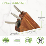 WILTSHIRE STAYSHARP PREMIUM SS RADIUS BLOCK 5PC