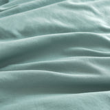 CLEVERPOLLY VINTAGE WASHED MICROFIBRE SHEET SET SINGLE SEAFOAM