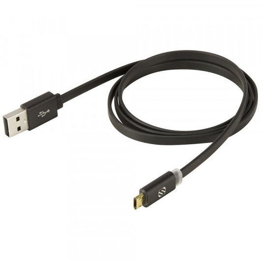 SCOSCHE CHARGE & SYNC REVERSIBLE CABLE W/LED - 3FT (BLACK)