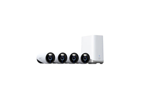 EUFY SECURITY E330 24/7 CAMERA 4 PACK WITH HOMEBASE 3