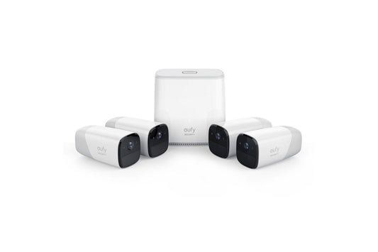 EUFY CAMERA KIT 4X EUFY CAMERAS 1080P 1X AI HOMEBASE UNIT (C-GRADE - REFURB)