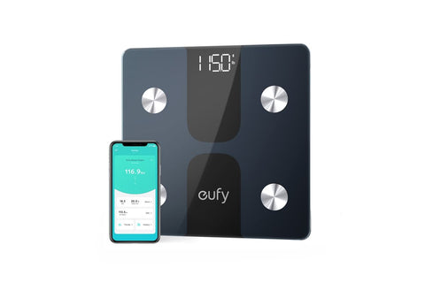 EUFY SMART FITNESS SCALE BLK 28CM X 28CM