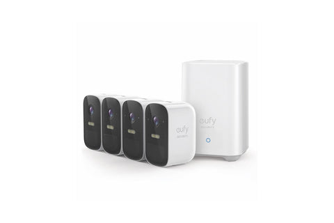 EUFY CAM 2C SECURITY KIT 4 PACK PLUS HOMEBASE UNIT (C-GRADE - REFURB)