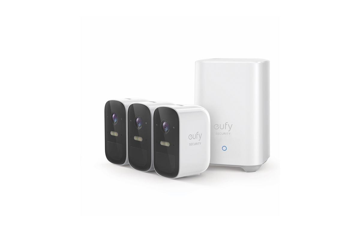 EUFY CAM 2C SECURITY KIT 3 PACK PLUS HOMEBASE UNIT (B-GRADE -REFURB)