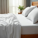 ROYAL COMFORT 2000TC BAMBOO COOLING SHEET SET 3 PIECE - WHITE - QUEEN