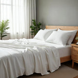 ROYAL COMFORT 2000TC BAMBOO COOLING SHEET SET 3 PIECE - WHITE - KING