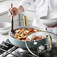 GREENPAN PADOVA CERAMIC COVERED SAUTÉ PAN 28CM/3.6L SMOKEY BLUE