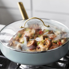 GREENPAN PADOVA CERAMIC COVERED SAUTÉ PAN 28CM/3.6L SMOKEY BLUE