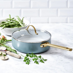 GREENPAN PADOVA CERAMIC COVERED SAUTÉ PAN 28CM/3.6L SMOKEY BLUE