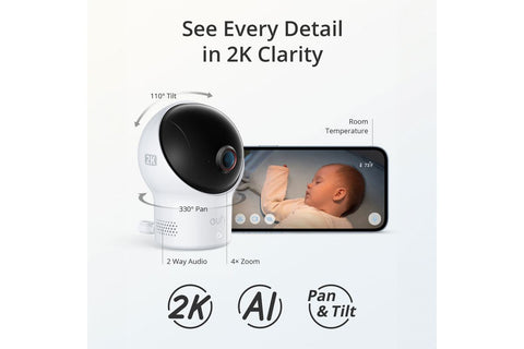 EUFY BABY WIFI BABY MONITOR 2K