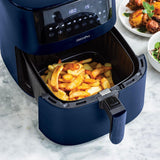 GREENPAN BISTRO CERAMIC AIRFRYER 7.2L WITH REMOVABLE BASKET OXFORD BLUE