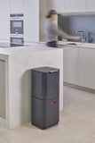 JOSEPH JOSEPH Totem Compact 40L Waste Separation and Recycling Bin - Graphite