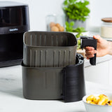 GREENPAN BISTRO CERAMIC AIRFRYER 7.2L WITH REMOVABLE BASKET BLACK