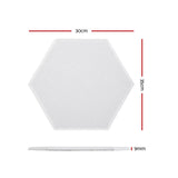 Alpha Acoustic Foam 12pcs 35x30x0.9cm Soundproof Absorption Panel Adhesive White