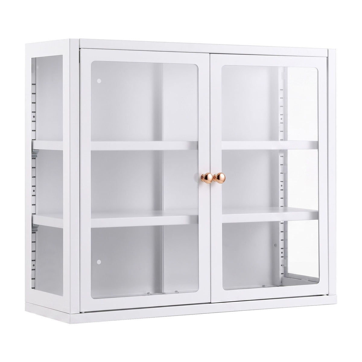 Artiss Buffet Cabinet Sideboard Wall Mounted Clear Display Storage 60cm White