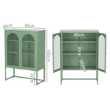 Artiss Buffet Sideboard Metal Cabinet - ELMA Green