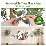 Artiss 150cm Artificial Eucalyptus Tree with Realistic Textured Leaves for Indoor Home Office Decor