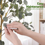 Artiss 150cm Artificial Eucalyptus Tree with Realistic Textured Leaves for Indoor Home Office Decor