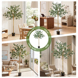 Artiss 150cm Artificial Eucalyptus Tree with Realistic Textured Leaves for Indoor Home Office Decor