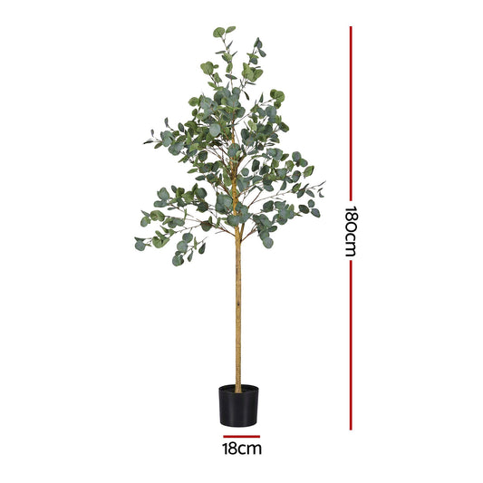Artiss 180cm Artificial Eucalyptus Tree with Realistic Textured Leaves for Indoor Home Office Decor