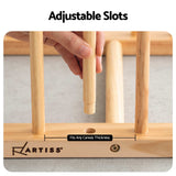 Artiss Wooden Art Drying & Canvas Storage Rack with Caster Wheels for Studio,Galleries,Classroom