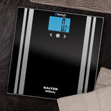 SALTER MIBODY BLUETOOTH ANALYSER BATHROOM SCALE 200KG BLACK