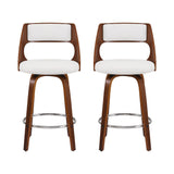 Artiss Wooden Bar Stools Set of 2 Swivel Kitchen Counter Stools Chair 65cm