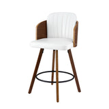 Artiss Wooden Bar Stools Swivel Kitchen Counter Stool Chair 58cm Seat Height