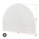 Artiss Queen Size Headboard for Bed Frame Boucle Fabric No-Assembly Vacuum Compressed Soft Backrest with Removable Washable Cover 171cm Wide